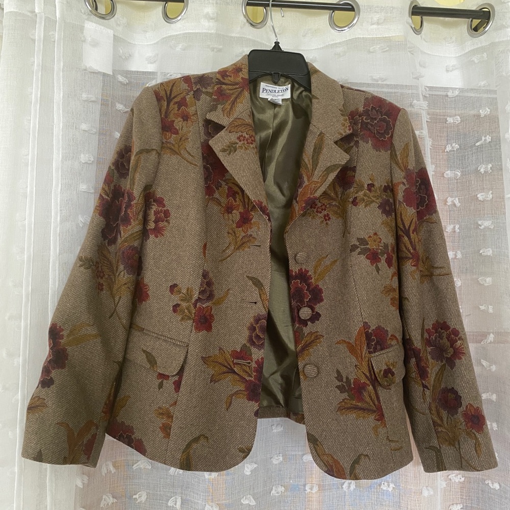 Vintage Pendleton Floral Blazer - image 1